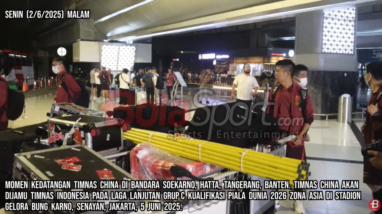 印尼媒體9分鐘跟拍國(guó)足抵達(dá)視頻，不由感嘆：裝備齊整！