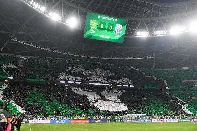 北青：京滬戰(zhàn)工體將展現(xiàn)全場(chǎng)TIFO，圖案將從一層延伸到三層